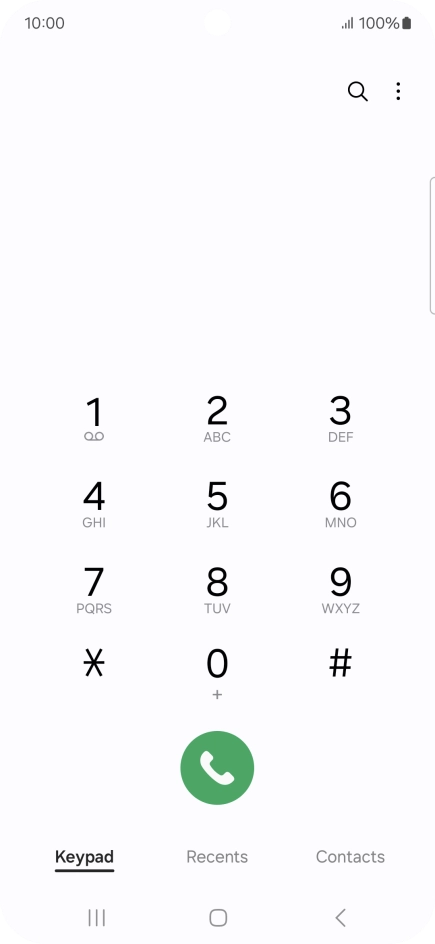 Press the menu icon.