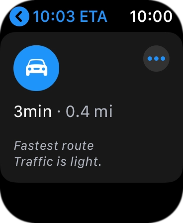 Press the required route.