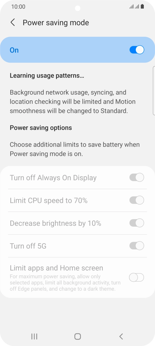 Press the Home key to return to the home screen.