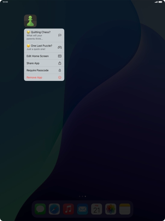 Press Require Passcode.