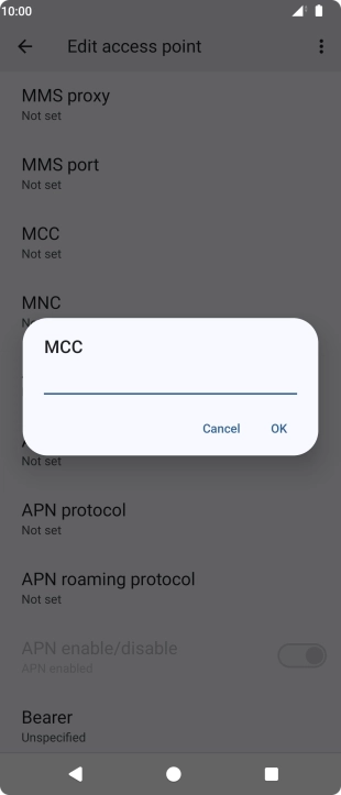 Key in 234 and press OK.