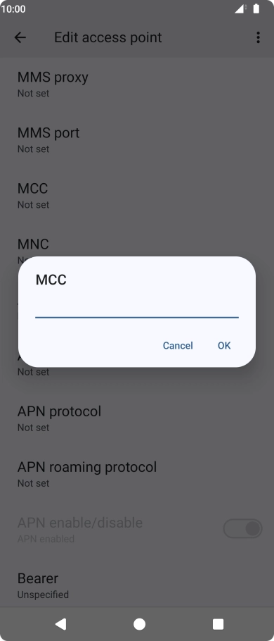 Key in 234 and press OK.