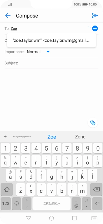 Press the required contact.