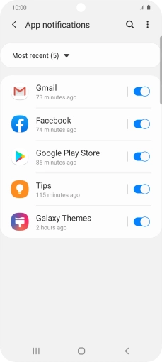 Press the drop down list.