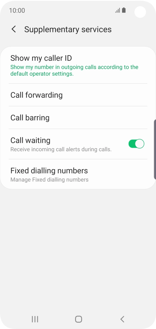 Press Fixed dialling numbers.