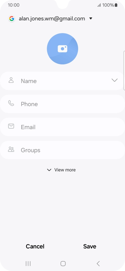 Press Name and key in the required name.