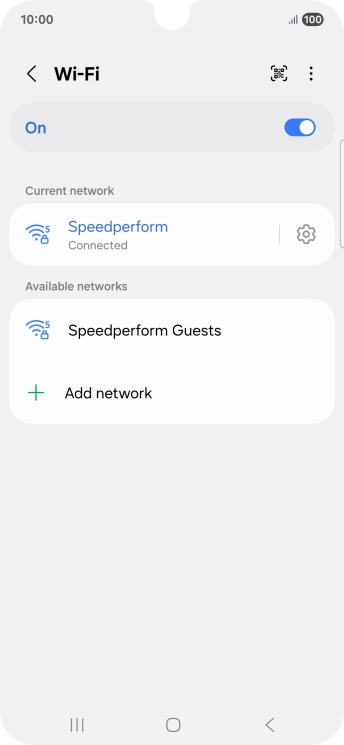 Press the Home key to return to the home screen.
