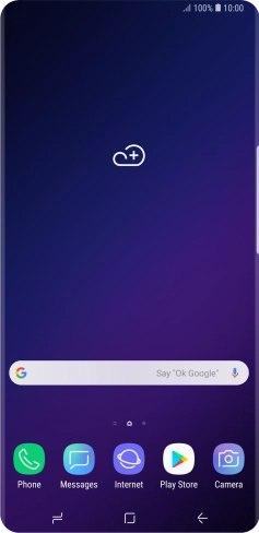 Slide your finger downwards starting from the top of the screen.
