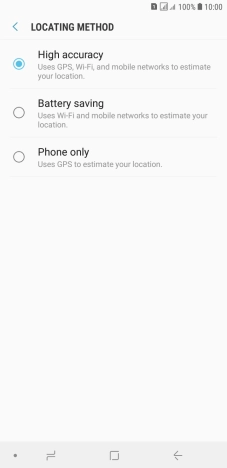 If you select High accuracy, your phone can find your exact position using the GPS satellites, the mobile network and nearby Wi-Fi networks. Satellite-based GPS requires a clear view of the sky.