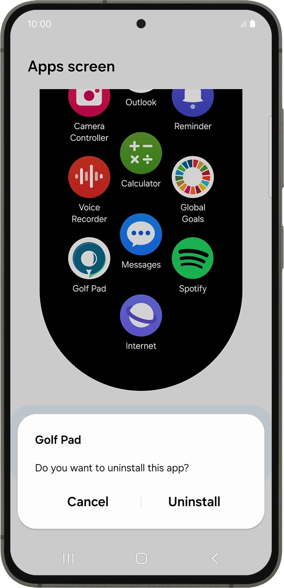 On your phone: Press Uninstall.