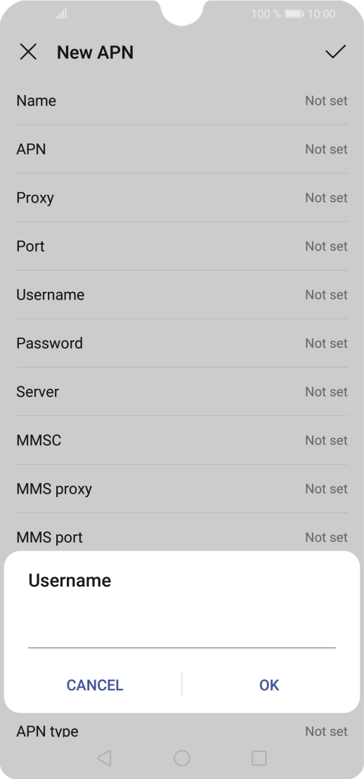 Key in eesecure and press OK.