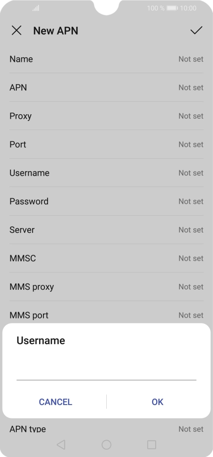 Key in eesecure and press OK.