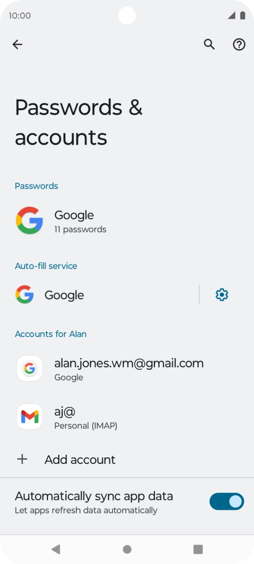 Press the Home key to return to the home screen.