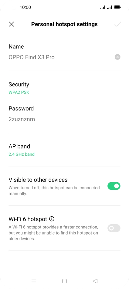 Press the field below 