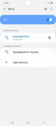 Press the Home key to return to the home screen.