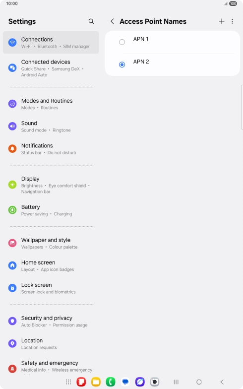 Press the Home key to return to the home screen.