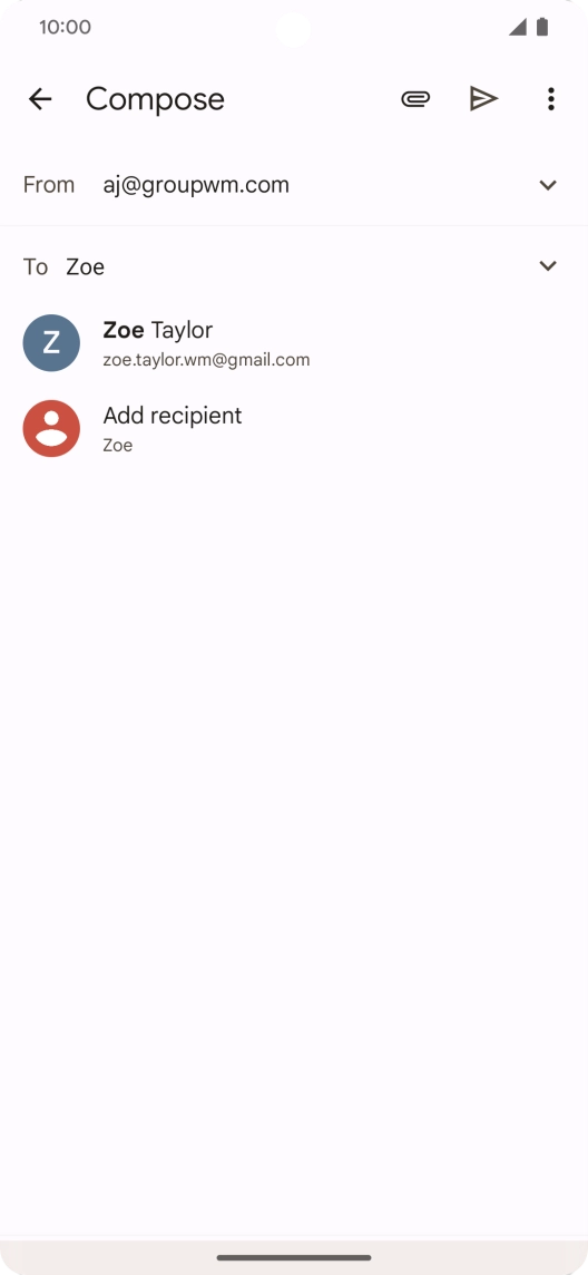 Press the required contact.