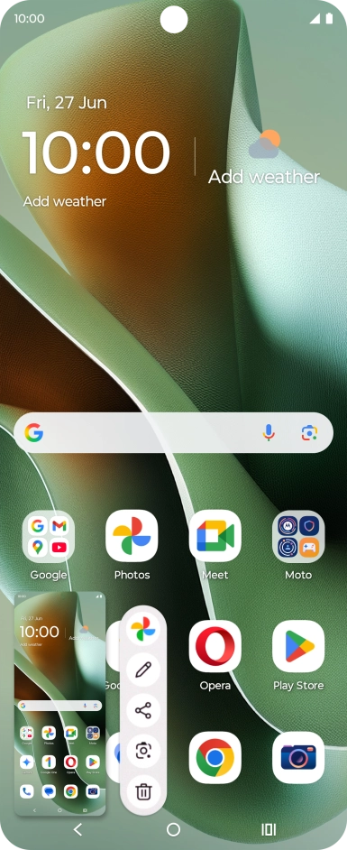 To edit your screenshot, press the screenshot and follow the instructions on the screen to make the required changes.