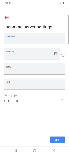 Press the field below 