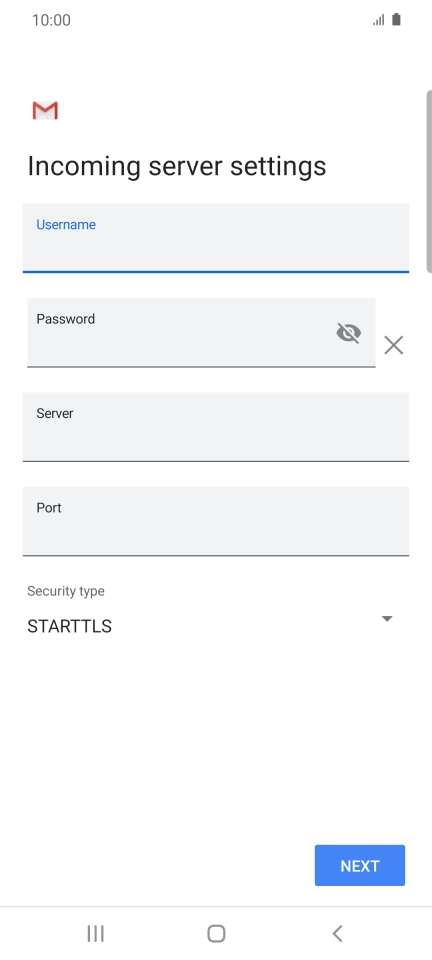 Press the field below 