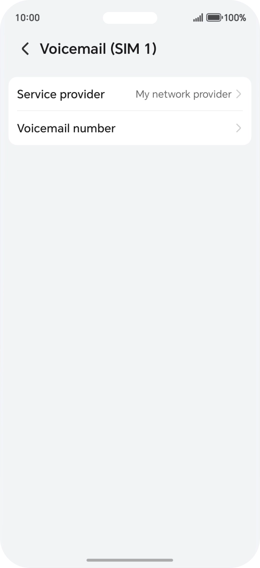 Press Voicemail number.