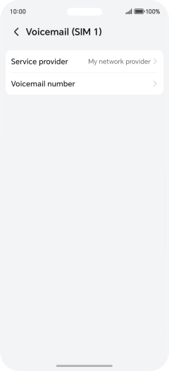 Press Voicemail number.