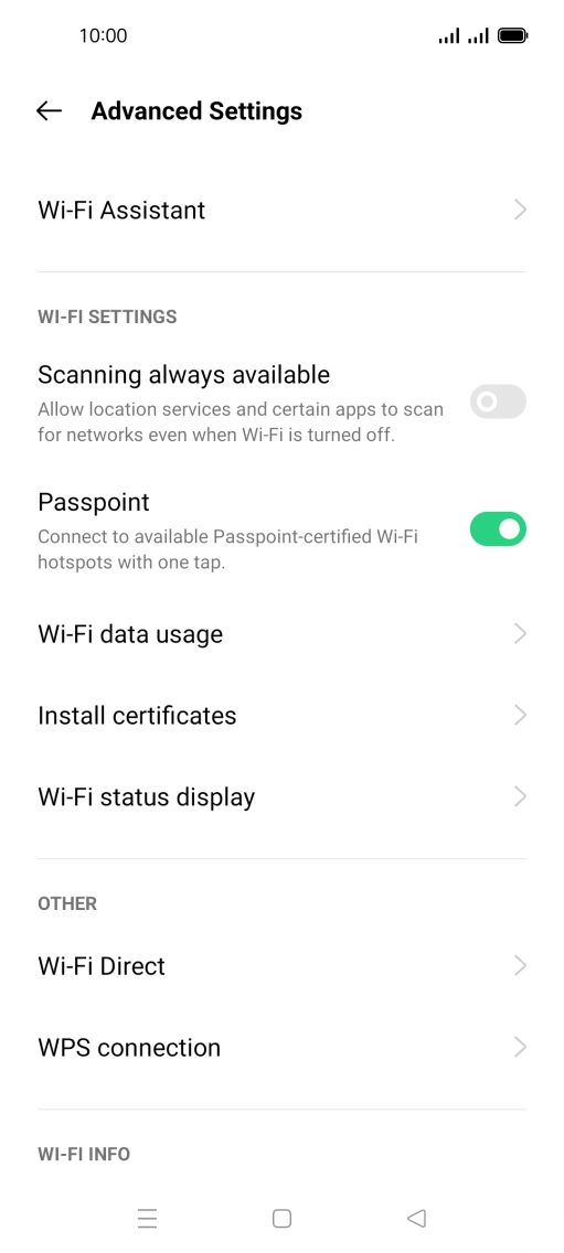 Press Wi-Fi Assistant.