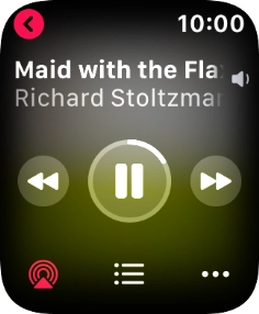 Turn the Digital Crown to select the required volume.