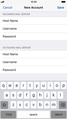 Press Save. Your email account has now been set up. To select more settings for incoming and outgoing server, proceed with the following steps.