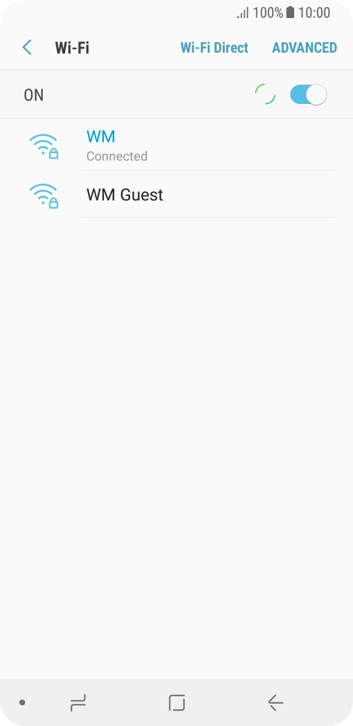Press the Home key to return to the home screen.