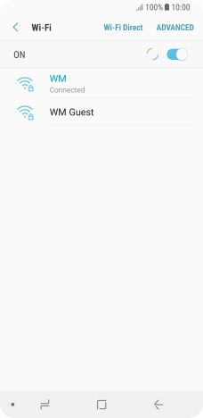 Press the Home key to return to the home screen.