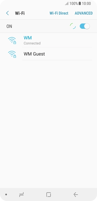 Press the Home key to return to the home screen.