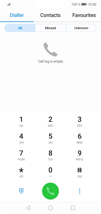 Press the menu icon.