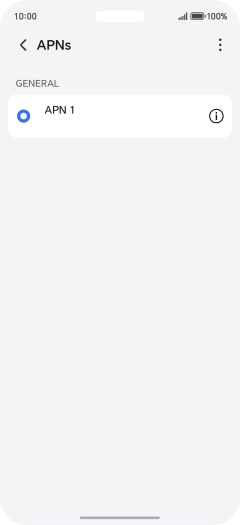 Press the menu icon.