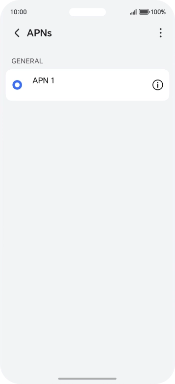 Press the menu icon.