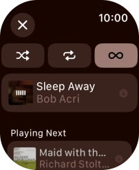 Press the shuffle icon.