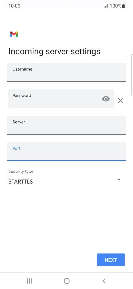 Press the drop down list below 