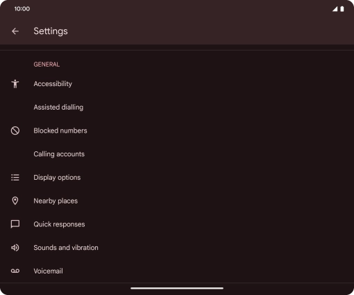 Press Calling accounts.