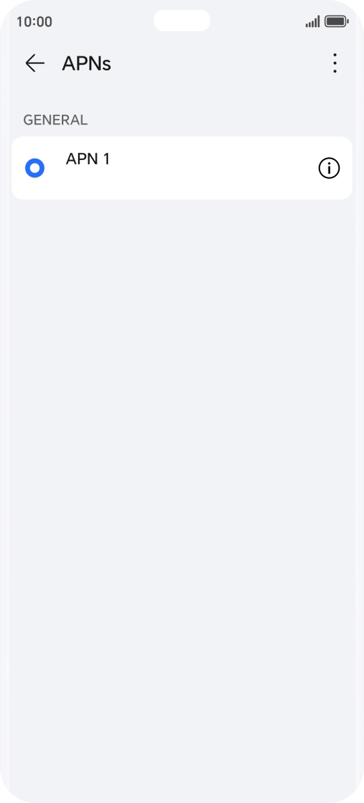Press the menu icon.