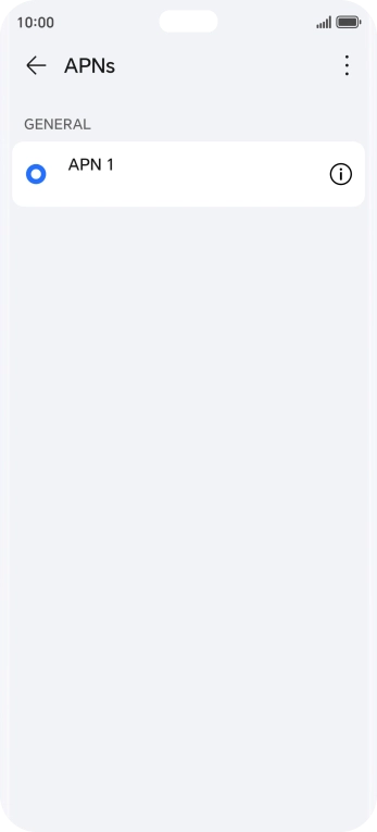 Press the menu icon.