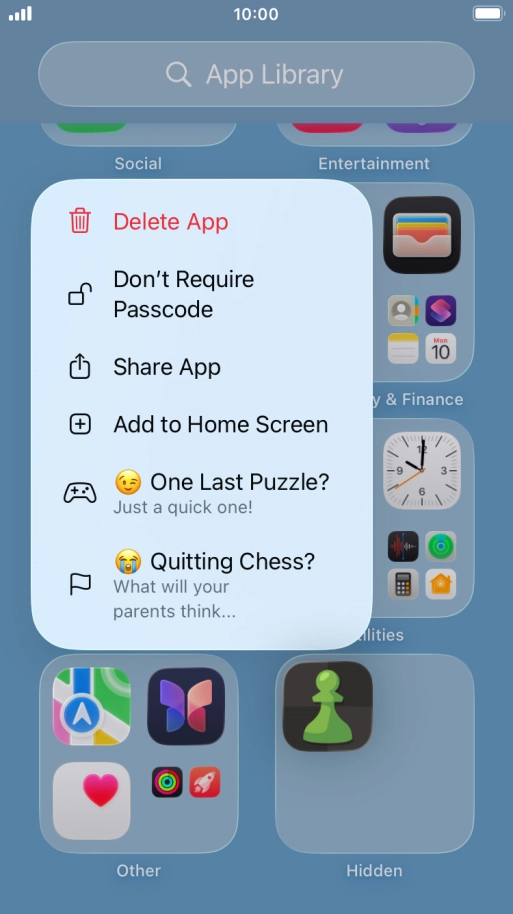 Press Don't Require Passcode.