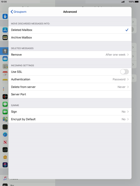 Press Authentication.