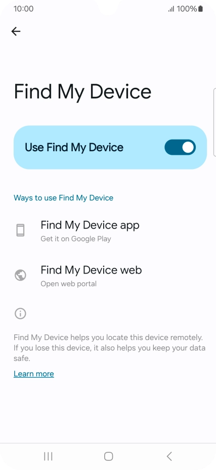 Press the Home key to return to the home screen.