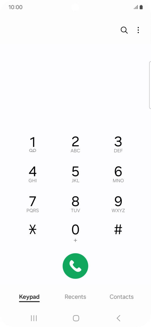 Press the menu icon.