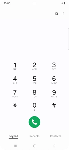 Press the menu icon.
