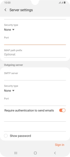 Press the field below 