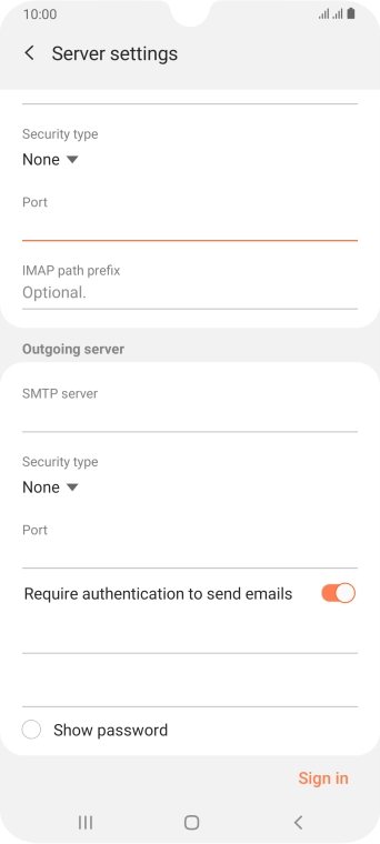 Press the field below 