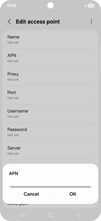 Key in everywhere and press OK.