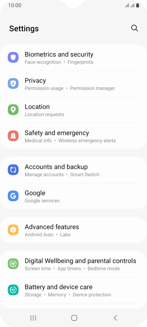 Press Accounts and backup.