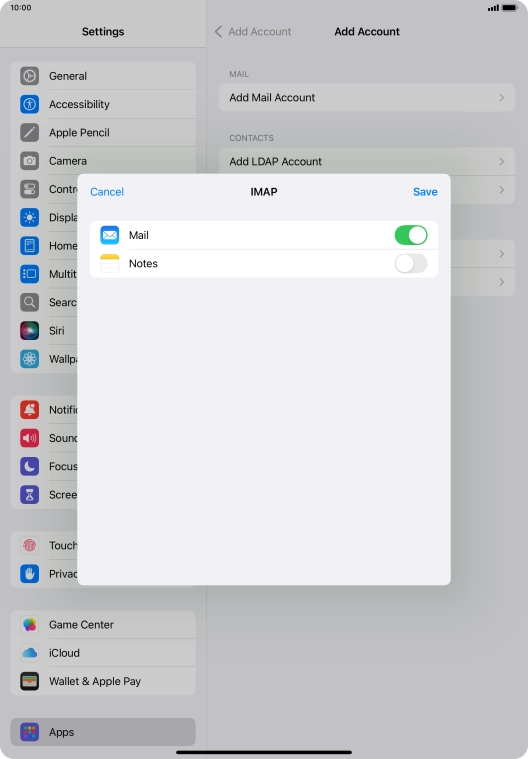 Press Save. Your email account has now been set up. To select more settings for incoming and outgoing server, proceed with the following steps.
